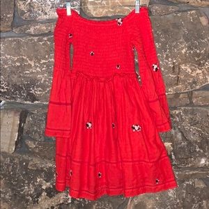 Women’s Free People off the shoulder red dress